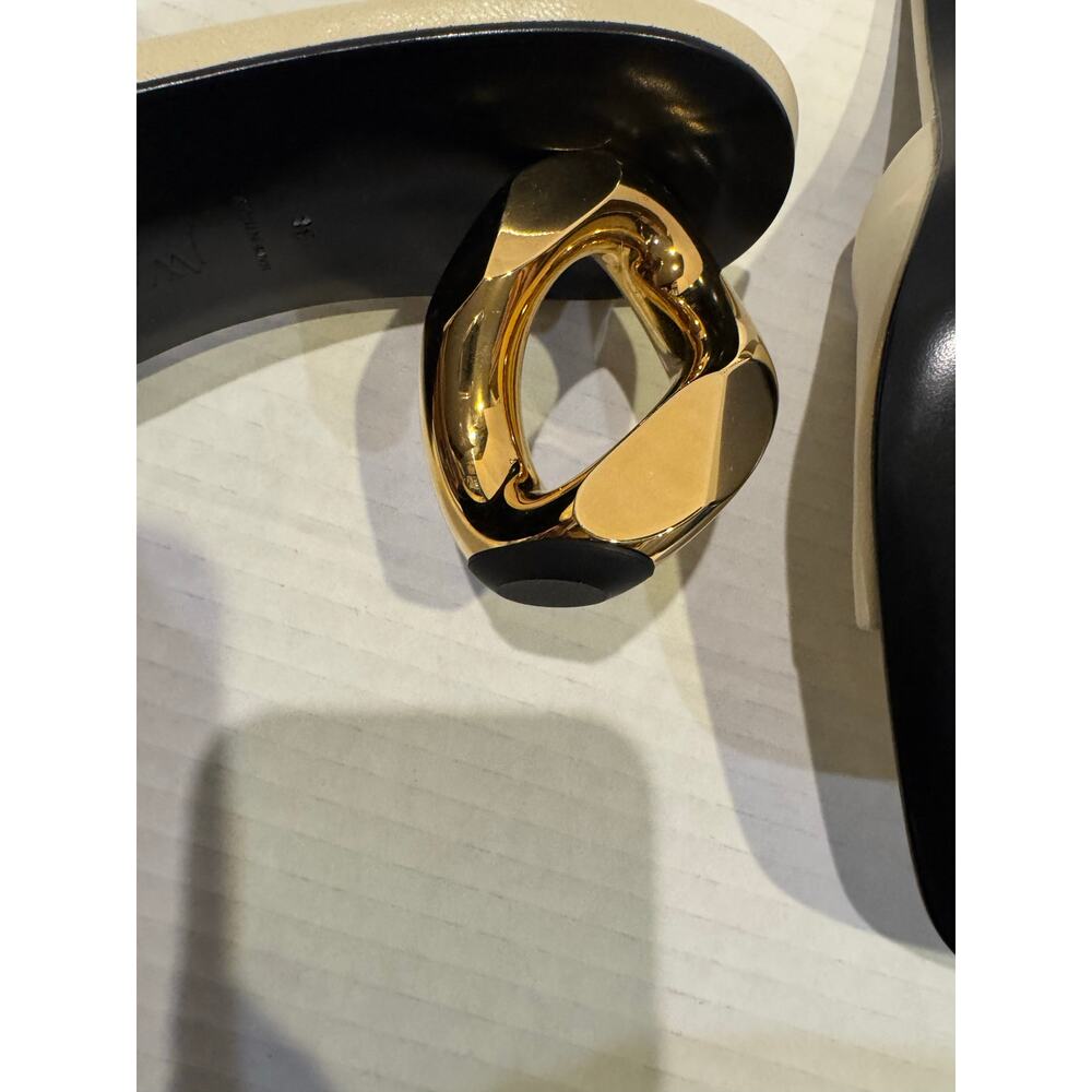 JW Anderson Chain Leather Mule Sandal White EU38 US8 NWOB - Picture 8 of 8